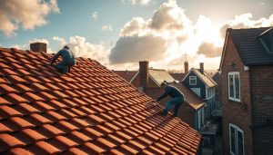 Dakpannen leggen Groningen