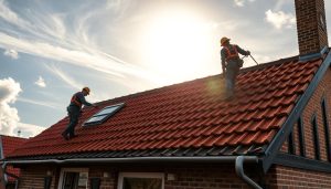 Dakpannen leggen Maassluis