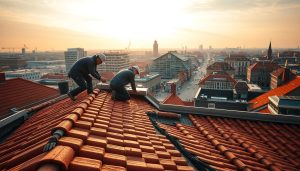 Dakpannen leggen Rotterdam