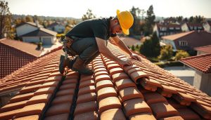 Dakpannen leggen garage