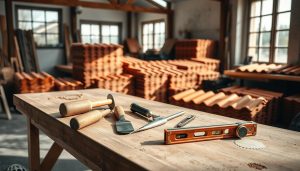 Dakpannen leggen gereedschap