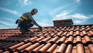 Dakpannen leggen veiligheid