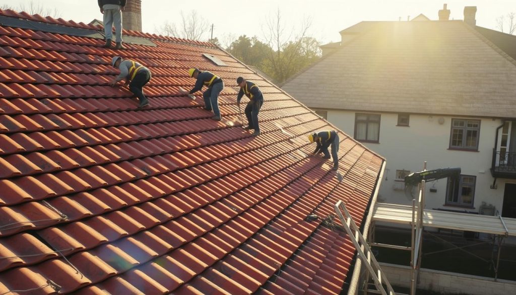 Nieuw dak plaatsen