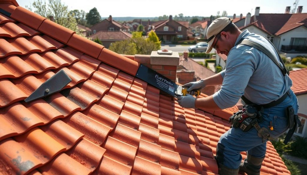 Professioneel dakpannen leggen